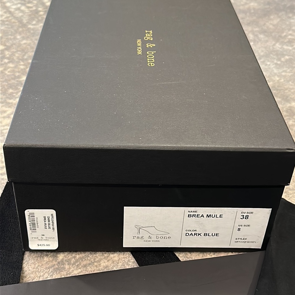 RAG & BONE SHOE BOX TISSUE DUST BAG SHOPPING BAG AND ENVELOPE WITH CARD - Picture 9 of 11